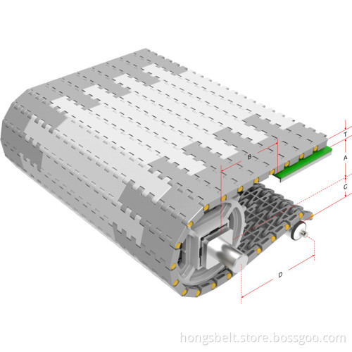 Food Grade Modular Conveyor Belt (HS-2500A)